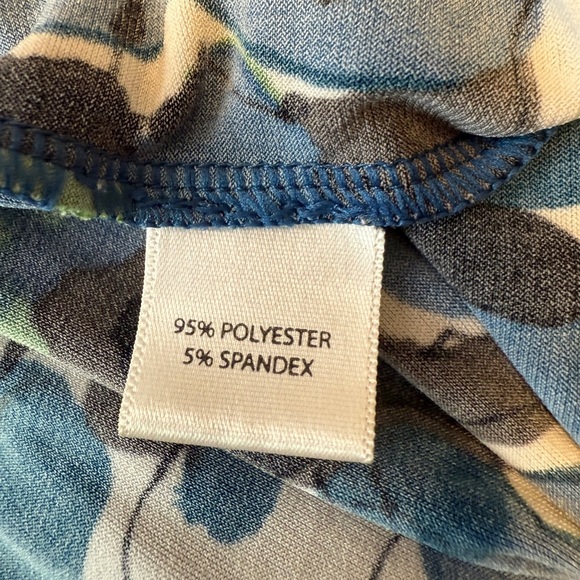 Saks Fifth Avenue Floral Print Midi Short Sleeve Dress Small - Picture 7 of 8